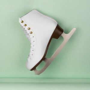 White Ice Skates with Laces